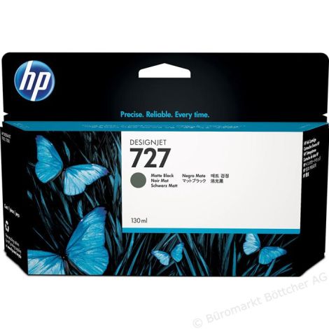 b3p22a.jpg Cartouche d’encre HP 727 Designjet, noir mat (130 ml) – Image 1