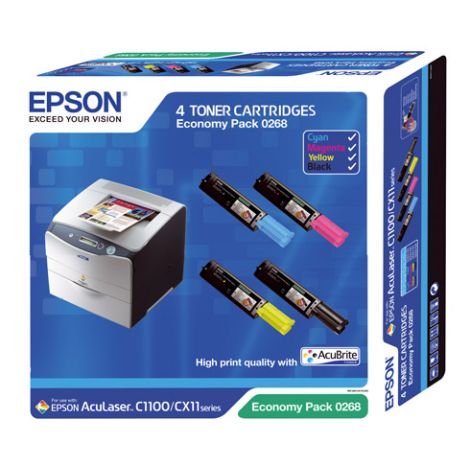c13s050268.jpg Pack de 4 toners laser Epson C13S050268 – Image 1