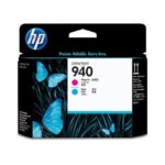 Têtes d'impression Officejet HP 940 Magenta et Cyan (Réf : C4901A)