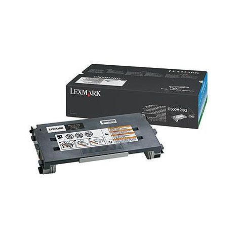 c500h2kg.jpg Toner LEXMARK Laserjet Noir (Réf : C500H2KG) – Image 1