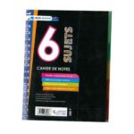 Cahier de 6 sujets spirale 288p petits carreaux 80g petit format A5 BLEU MARINE
