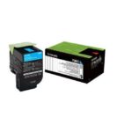 Toner LEXMARK Laserjet Cyan (70C80C0)