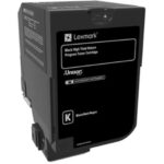 Cartouche de toner d'origine Lexmark CS/CX725 Noir (74C5HK0)