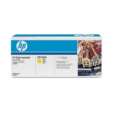 ce742a.jpg Toner HP Jaune LaserJet (Réf CE742A) – Image 1