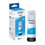 Bouteille d'encre Epson 112 Cyan EcoTank d'origine (C13T06C24A)