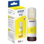 Bouteille d'encre Epson 112 Jaune EcoTank d'origine (C13T06C44A)