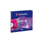 Boite de 5 DVD+R réinscriptibles Verbatim