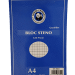 Bloc Note A4 Spirale Quadrillée PANDA EXPRESS