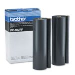 Recharge pour Kit Cartouche de fax BROTHER Noir PC102RF(2x700 pages)