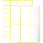Etiquette Blanche 7.4X3.4 cm
