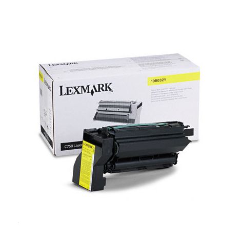 lex10b032y_1_1.jpg Toner LEXMARK Laserjet Jaune (Réf : 10B032Y) – Image 1