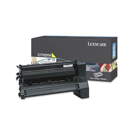 lexc7702yh_1_1.jpg Toner LEXMARK Laserjet Jaune (Réf : C7702YH) – Image 1