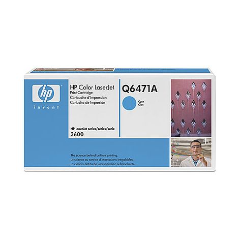 q6471a.jpg Cartouche d’impression Cyan HP Color LaserJet (Réf : Q6471A) – Image 1