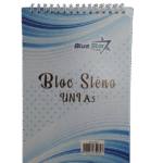 Bloc Note A5 Spirale uni BLEU STAR